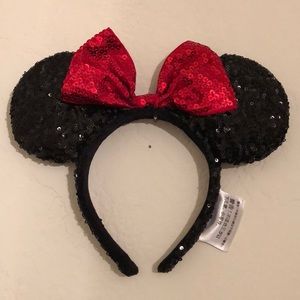 Official Disney Parks Classic Sequin Minnie Ears